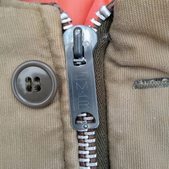 Vintage Military Parka Jacket Faux Fur Hood/Collar Men's Medium - Picture 15 of 16